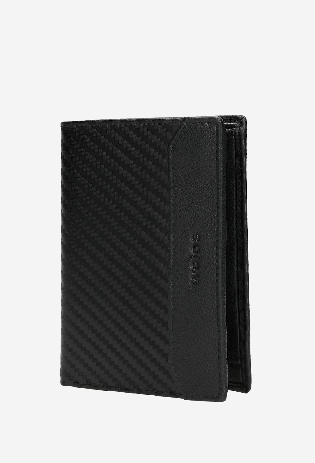 Czarny portfel męski z ozdobnym tłoczeniem 91048-51 Widok 2