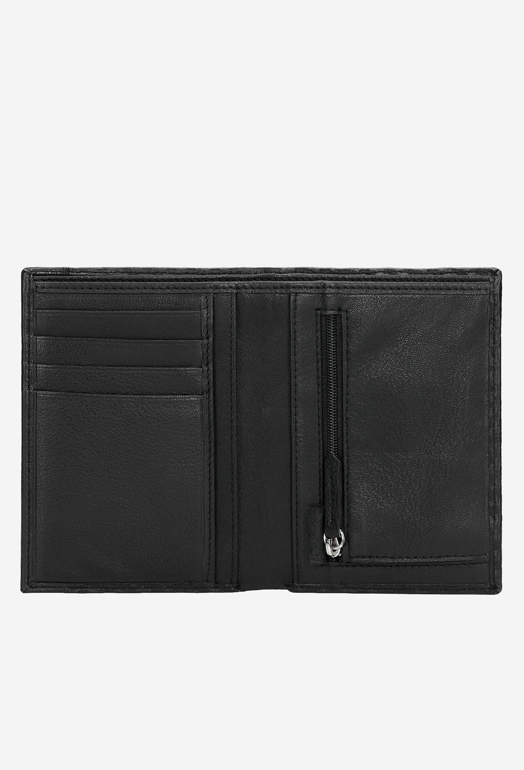 Czarny portfel męski z ozdobnym tłoczeniem 91048-51 Widok 4