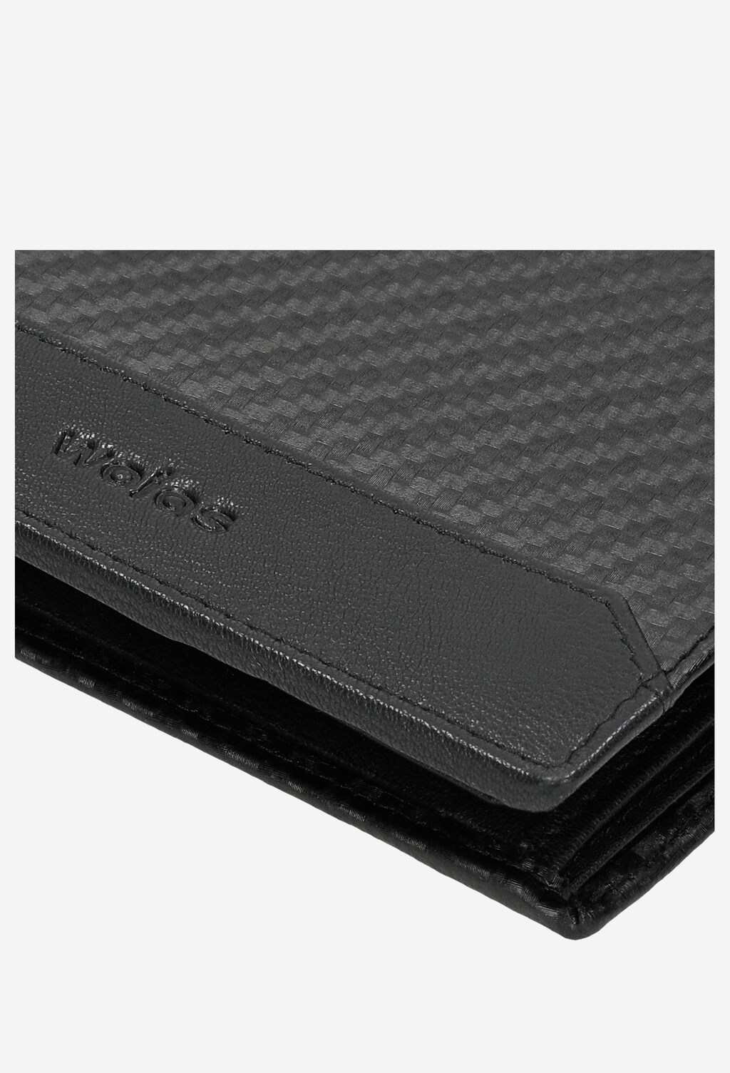 Czarny portfel męski z ozdobnym tłoczeniem 91048-51 Widok 6