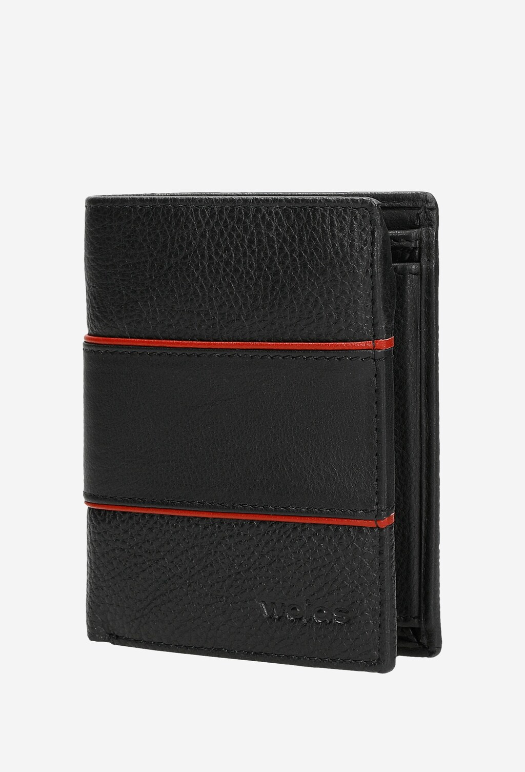 Czarny portfel męski z czerwoną lamówką 91050-51 Widok 2