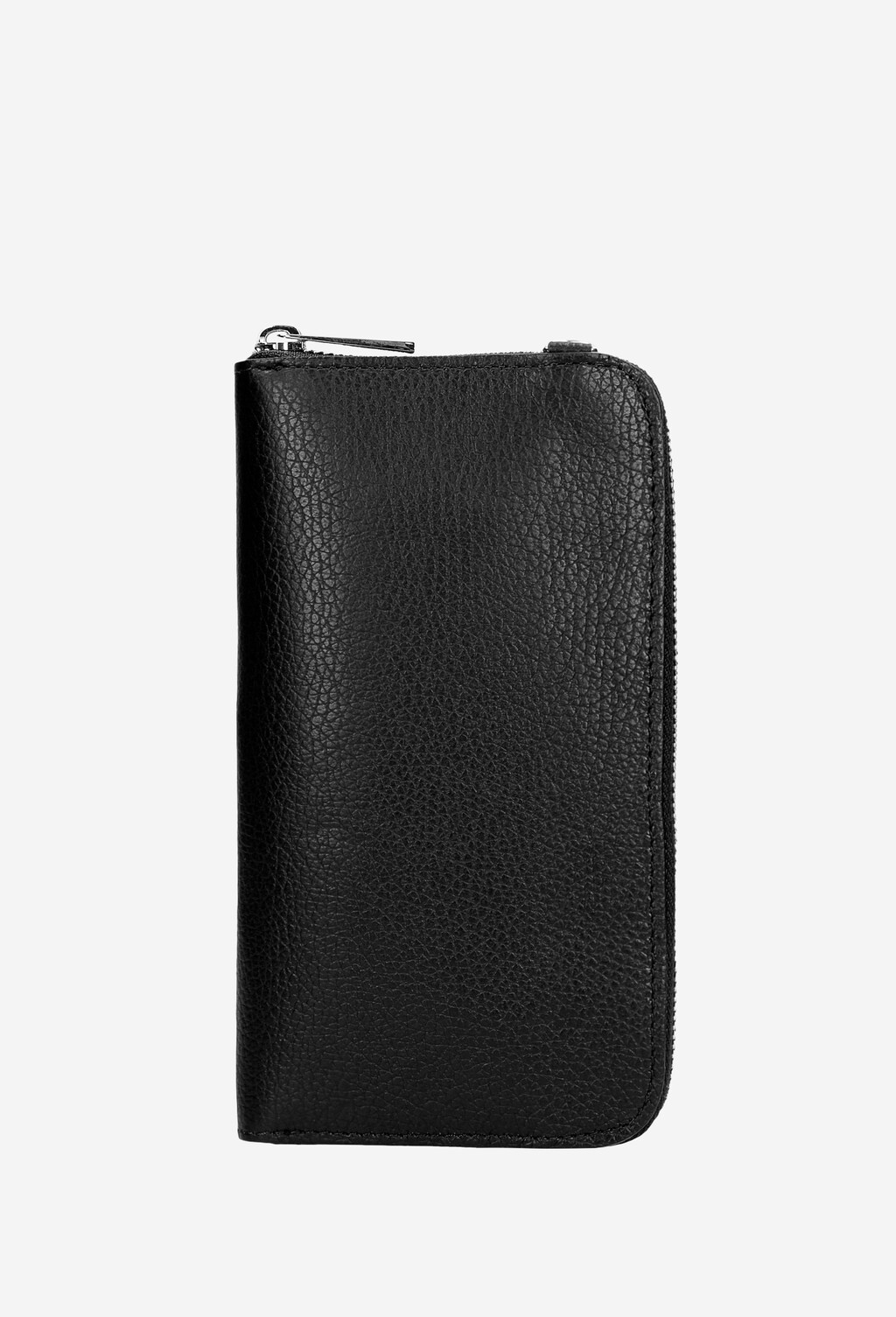 Skórzany portfel 2w1 w kolorze czarnym z etui na telefon 80168-51 Widok 4