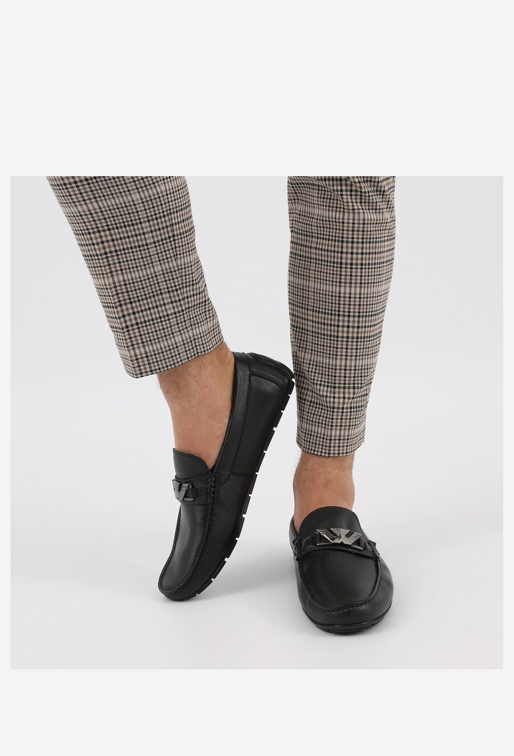 Kožené pánske poltopánky pre skutočných elegánov 10119-51 Widok 7