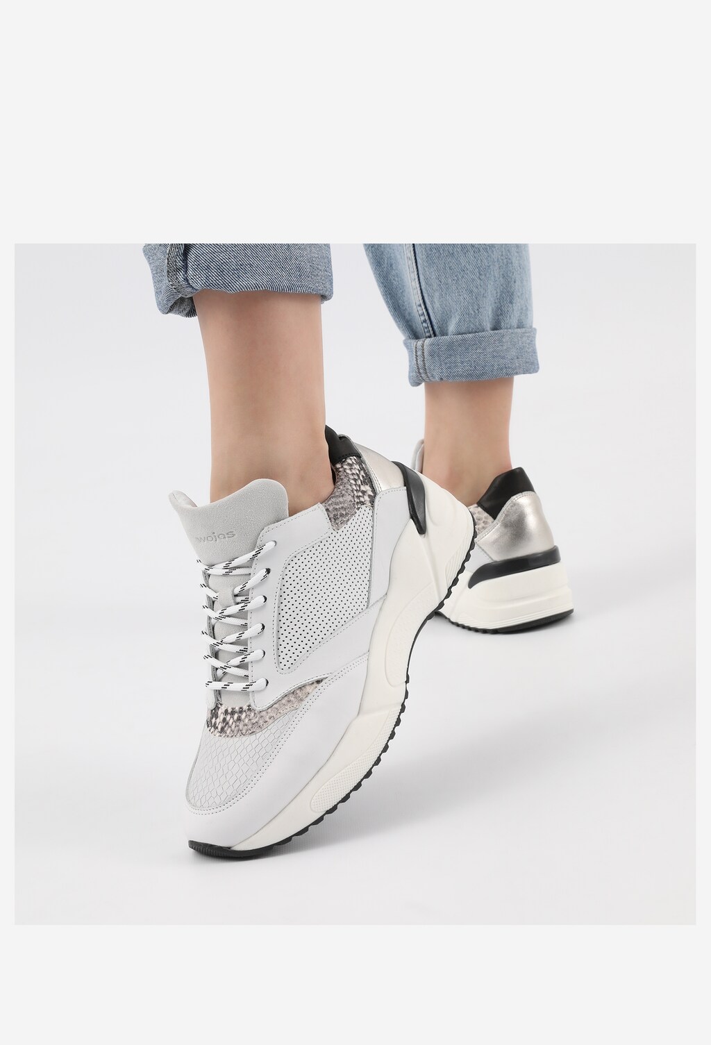 Kožené dámske sneakersy – pohodlie je na prvom mieste 46099-79 Widok 7