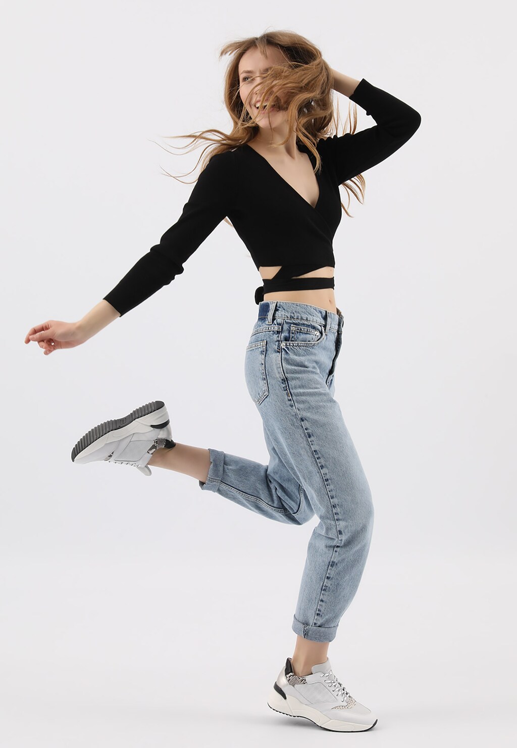 Kožené dámske sneakersy – pohodlie je na prvom mieste 46099-79 Widok 1