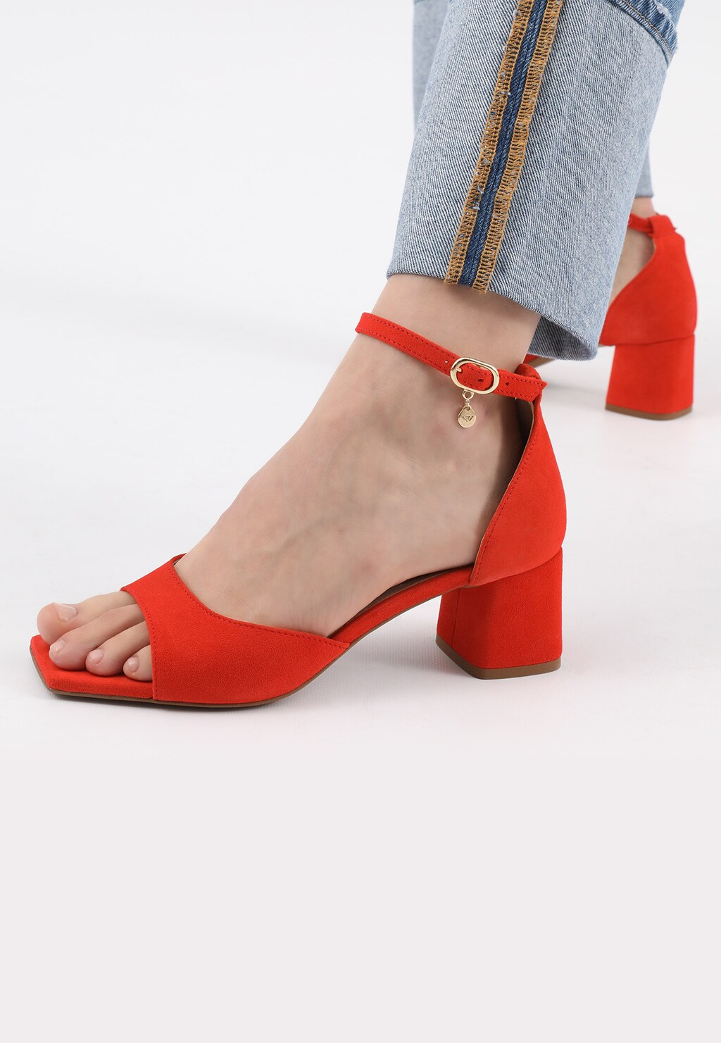 Koralové dámske sandále na leto čakajúce iba na Vás 76072-65 Widok 7