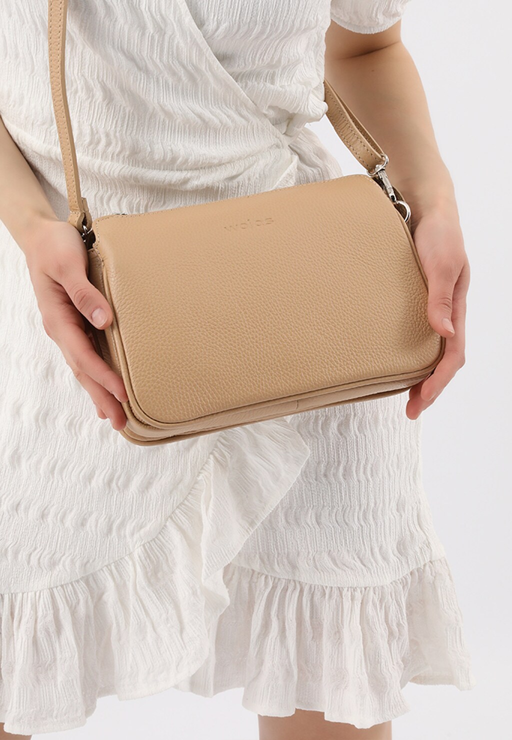 Klasyczna beżowa torebka damska  80134-54 Widok 1