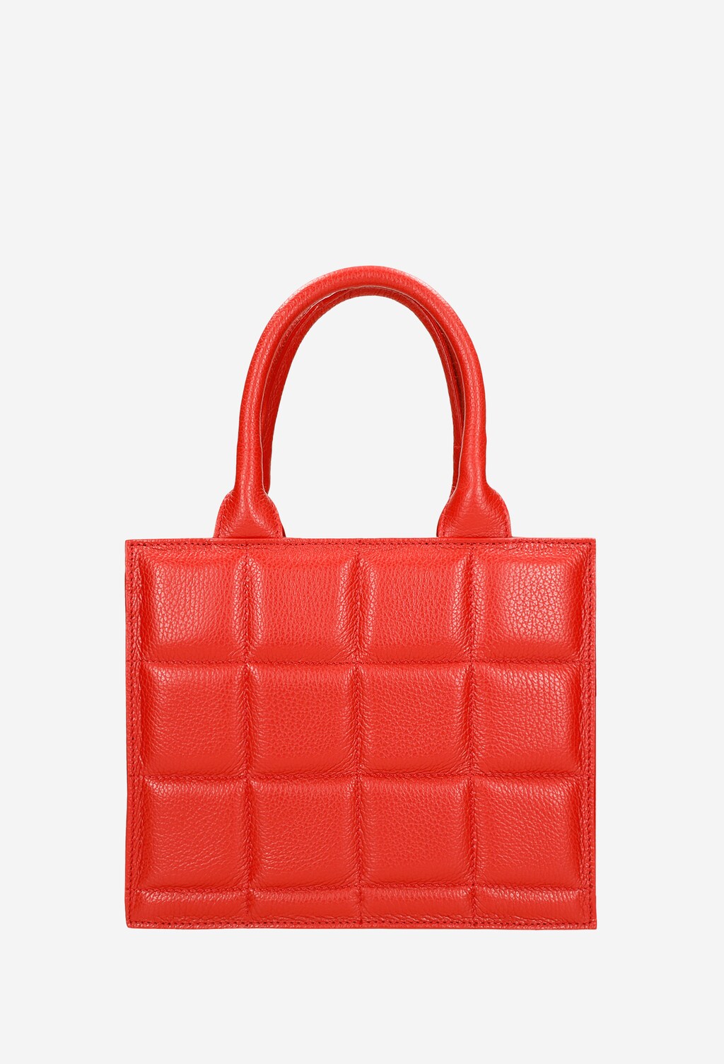 Czerwona torebka damska z ozdobnym przeszyciem 80164-55 Widok 4