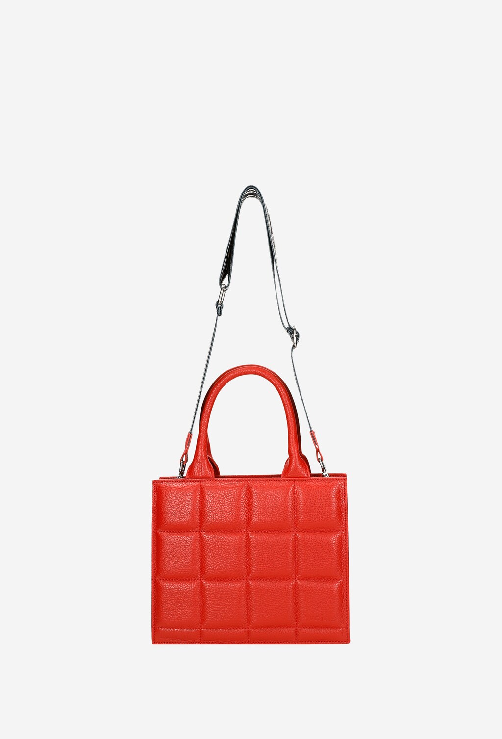 Czerwona torebka damska z ozdobnym przeszyciem 80164-55 Widok 5