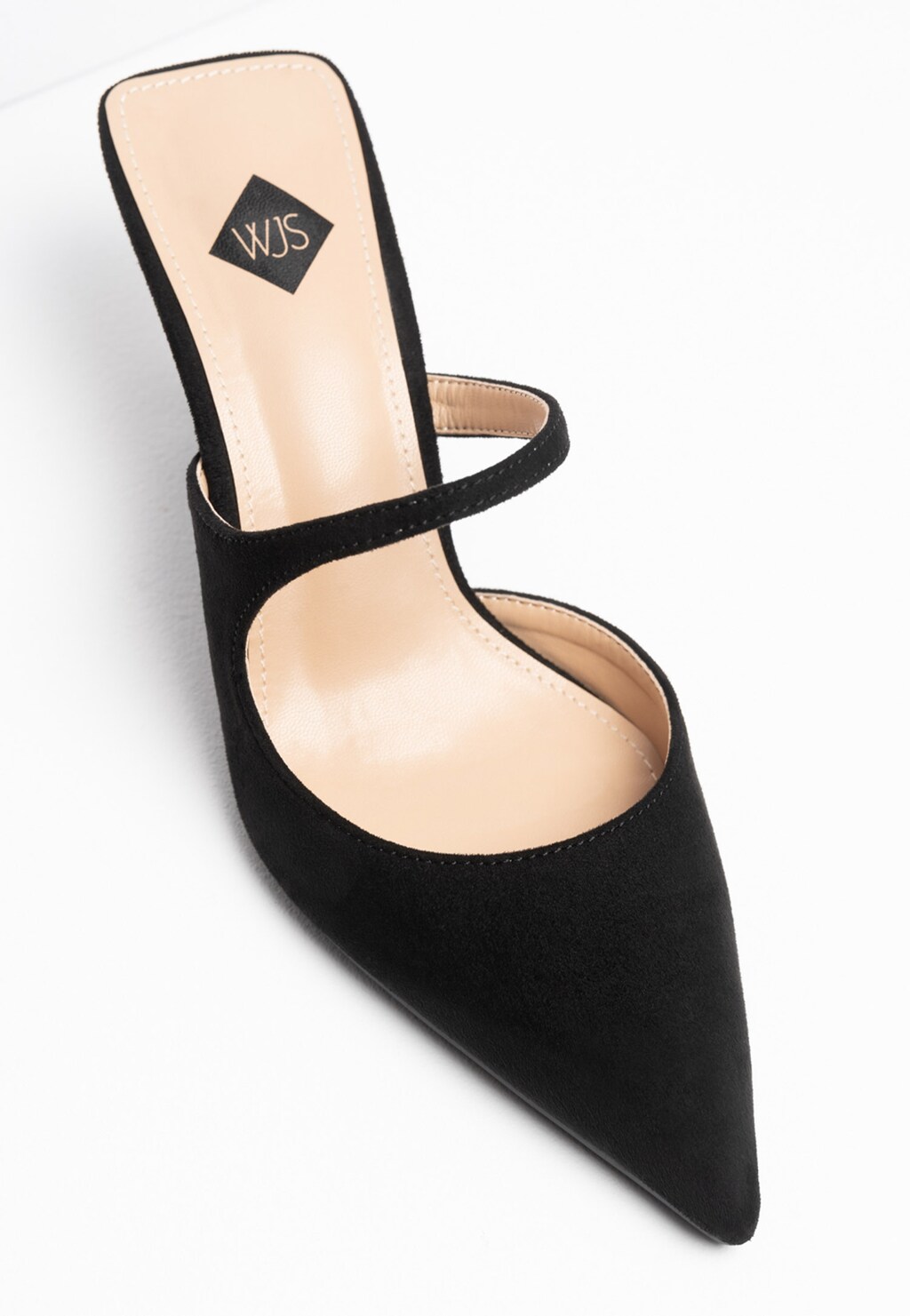 WJS czarne klapki damskie na szpilce WJS71011-61 Widok 5