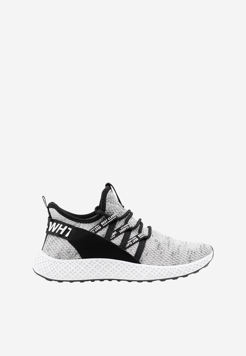 WJS popielate sneakersy męskie z materiału WJS10003-10 Widok 1