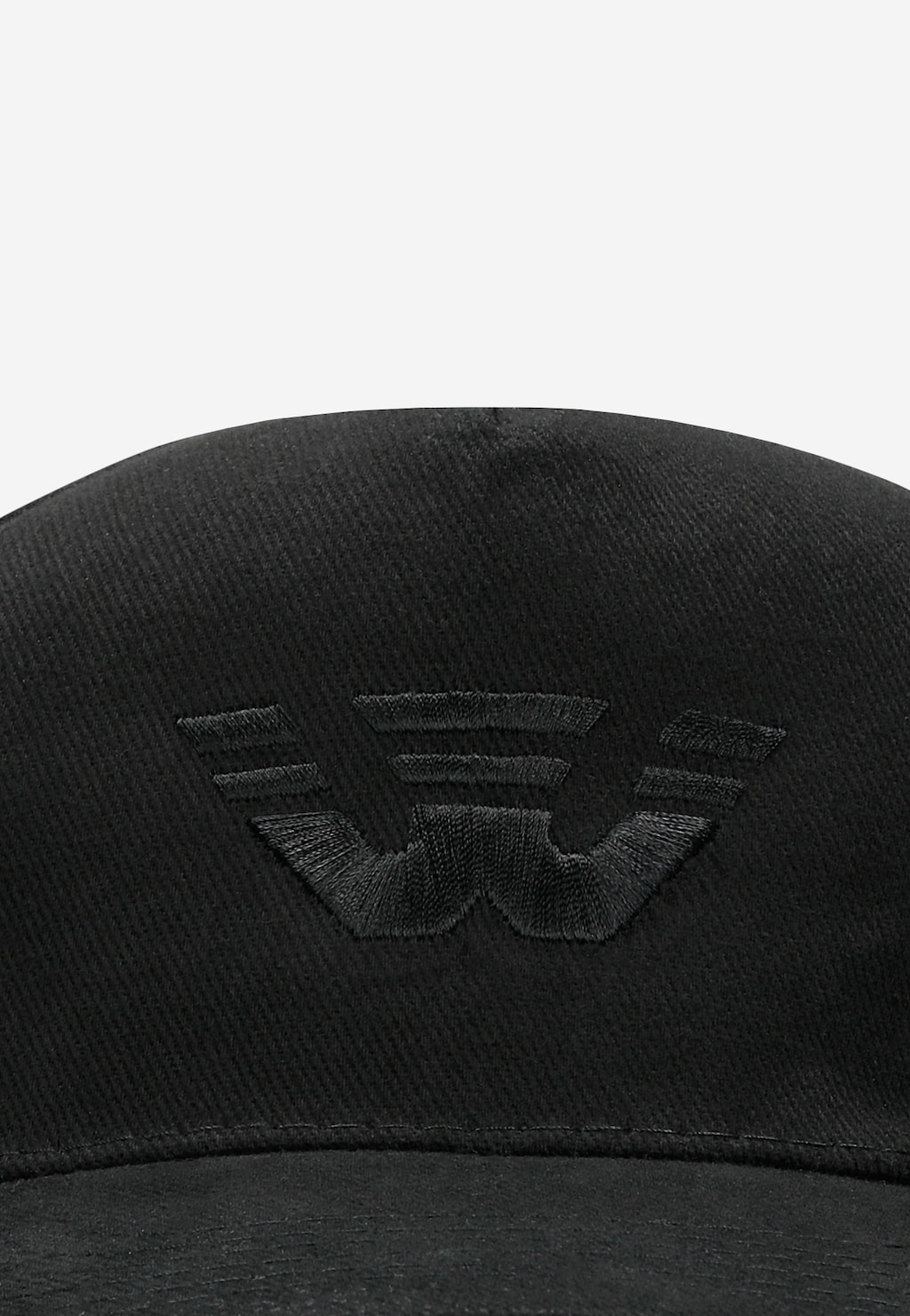 Czarna czapka z daszkiem z haftowanym logo 96009-11 Widok 4