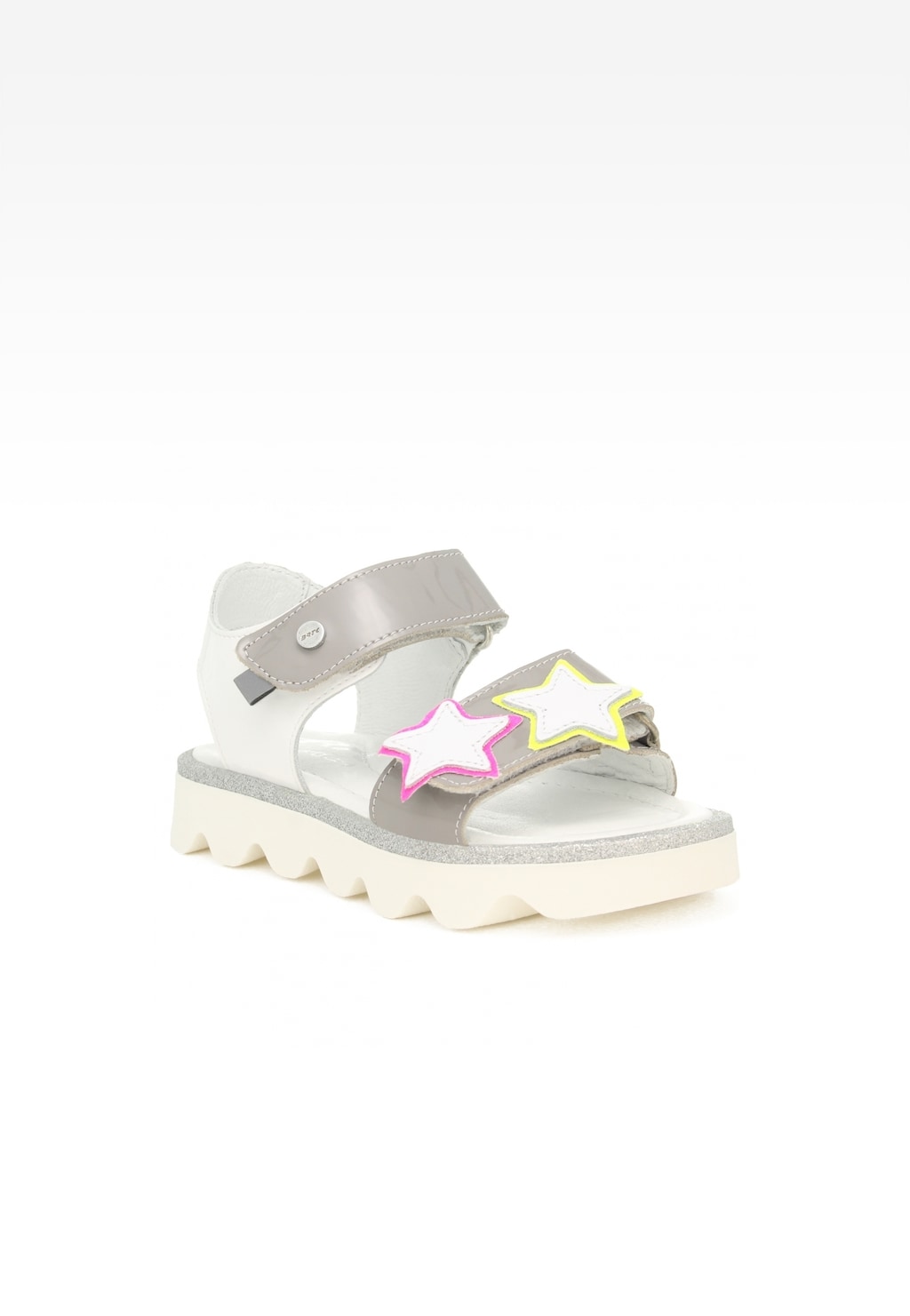 Sandály BARTEK 19120002, pro dívky, šedo-bílé Widok 2