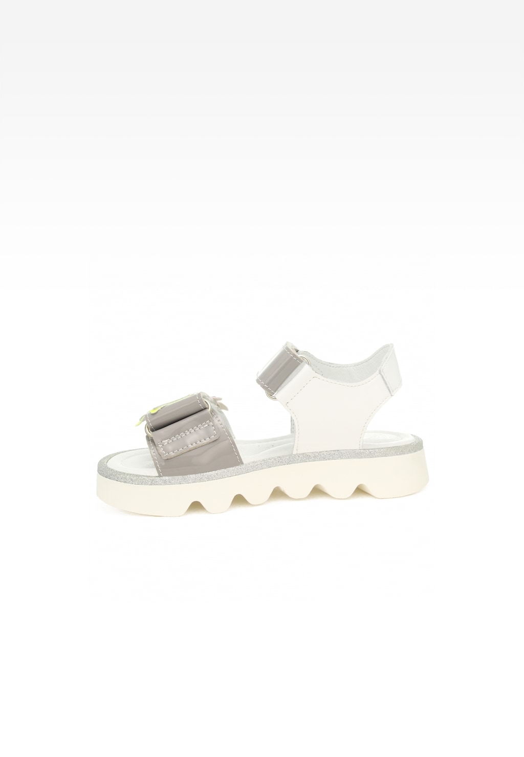 Sandály BARTEK 19120002, pro dívky, šedo-bílé Widok 4