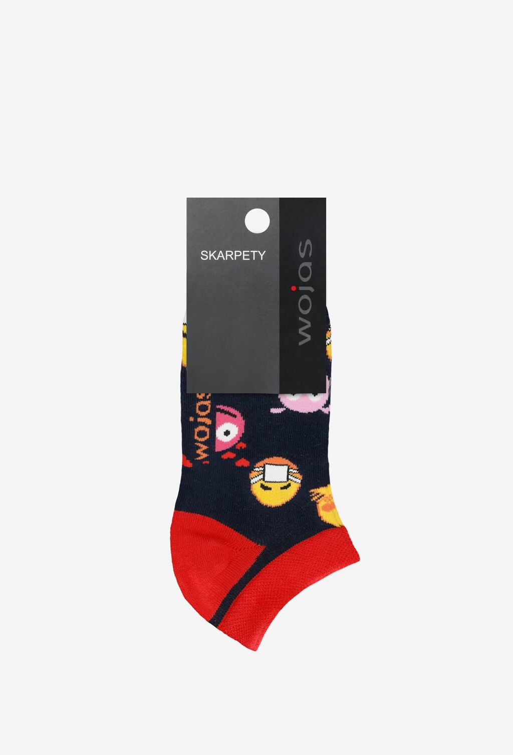 Granatowo-czerwone wesołe stopki  97022-85 Widok 3