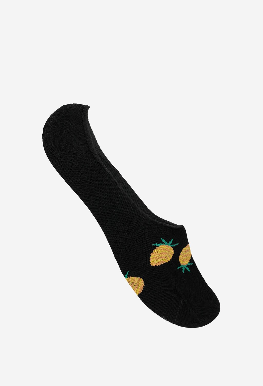 Czarne stopki bawełniane z ananasami 97004-81 Widok 1