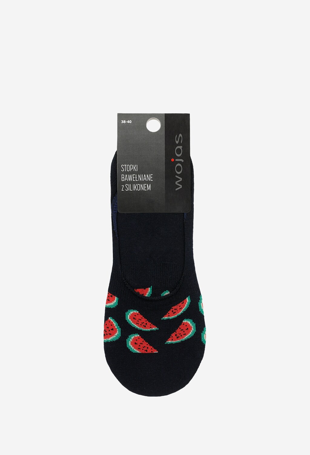 Granatowe stopki bawełniane z arbuzami 97004-85 Widok 2