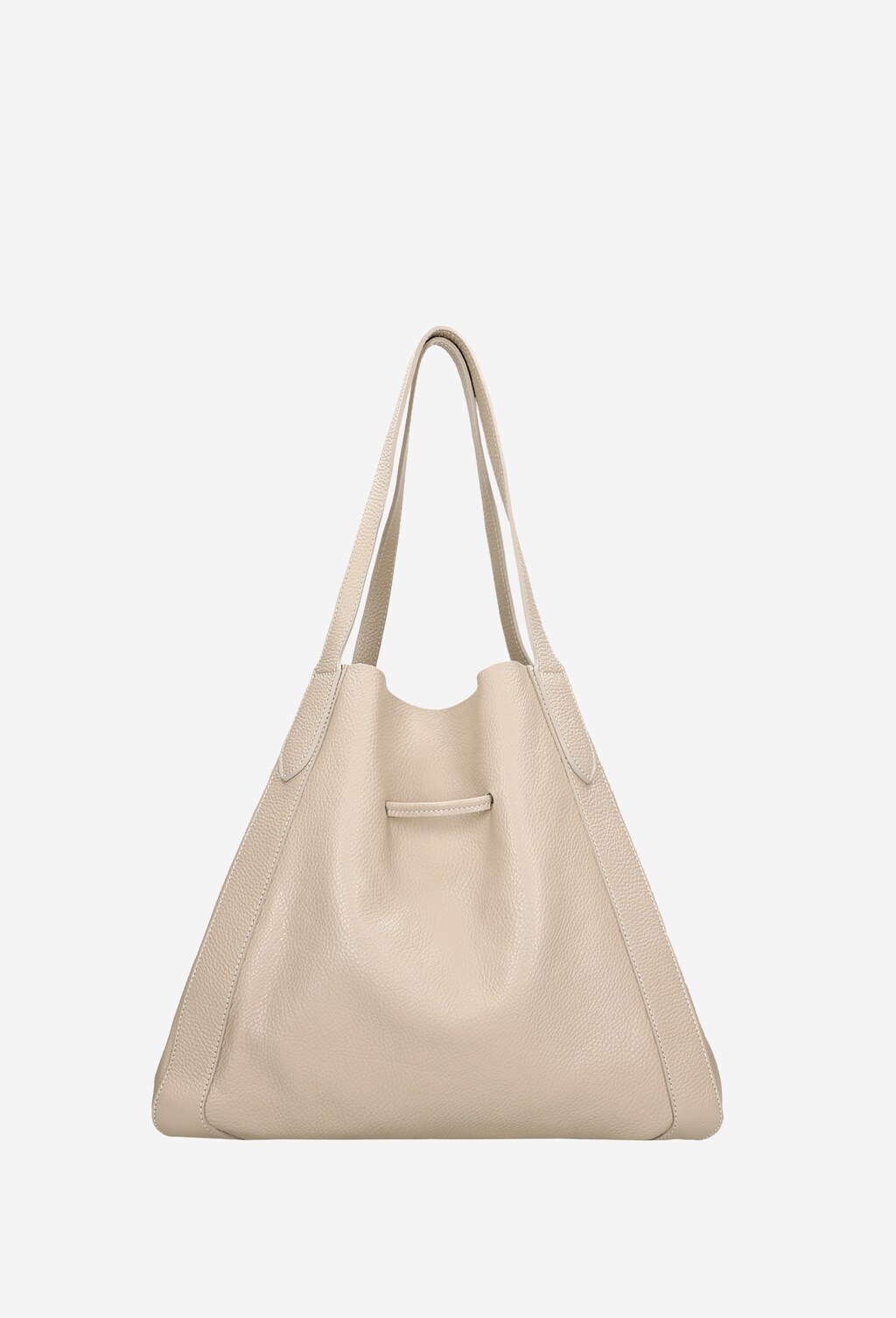 Duża casualowa beżowa torebka damska na ramię 80170-54 Widok 4