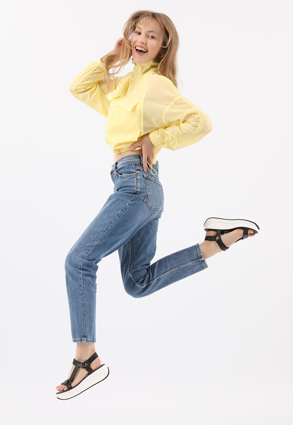 Kožené dámske sandále na leto s unikátnym vzhľadom 76087-51 Widok 1