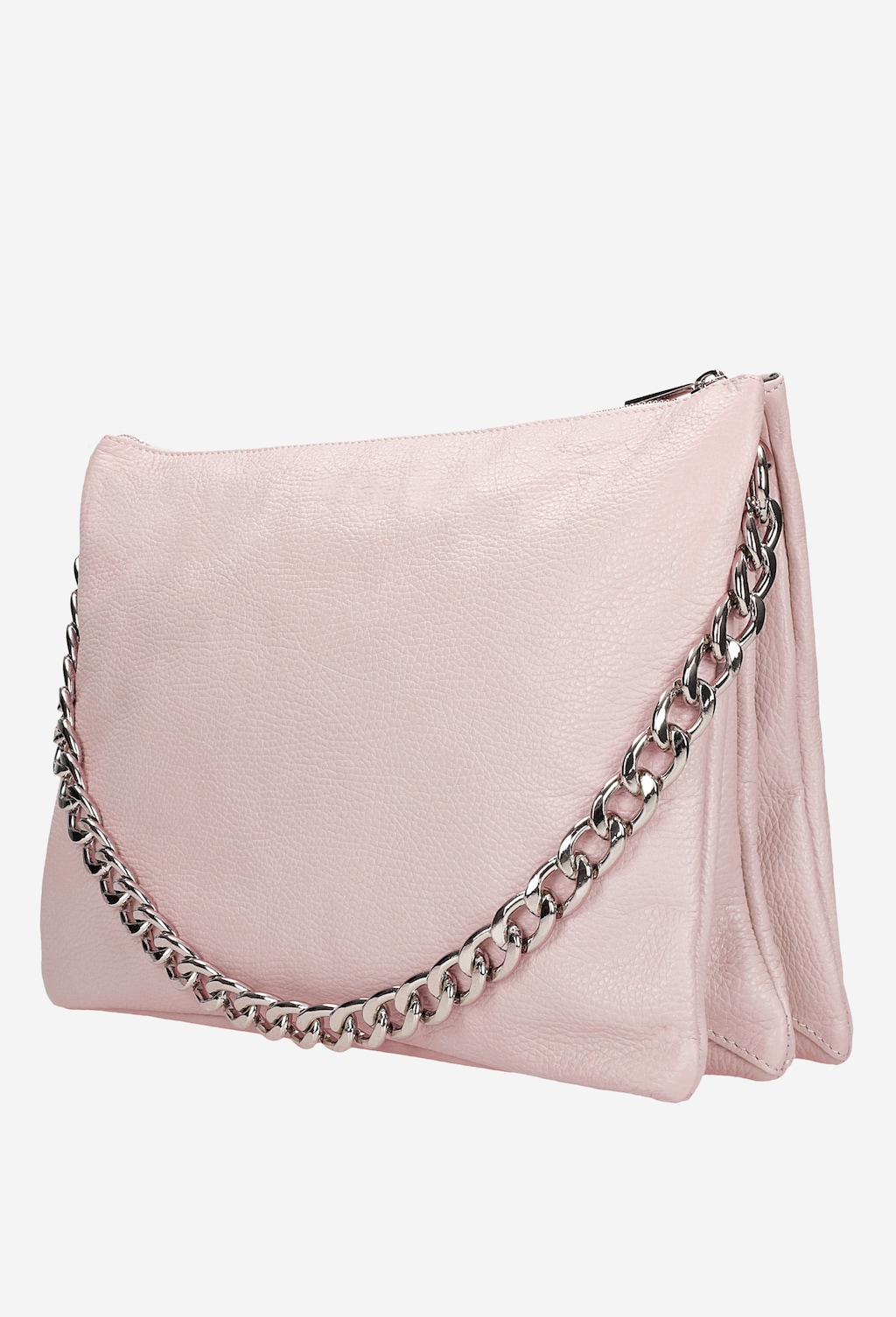 Jasnofioletowa torebka damska ze skóry licowej 80167-55 Widok 3