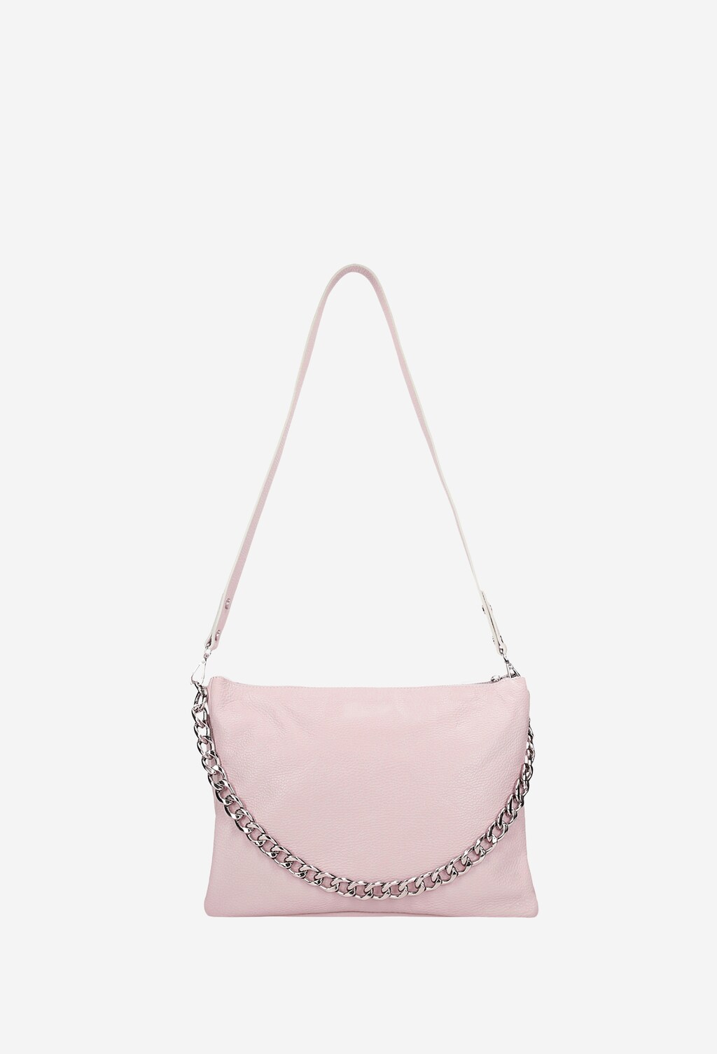 Jasnofioletowa torebka damska ze skóry licowej 80167-55 Widok 6