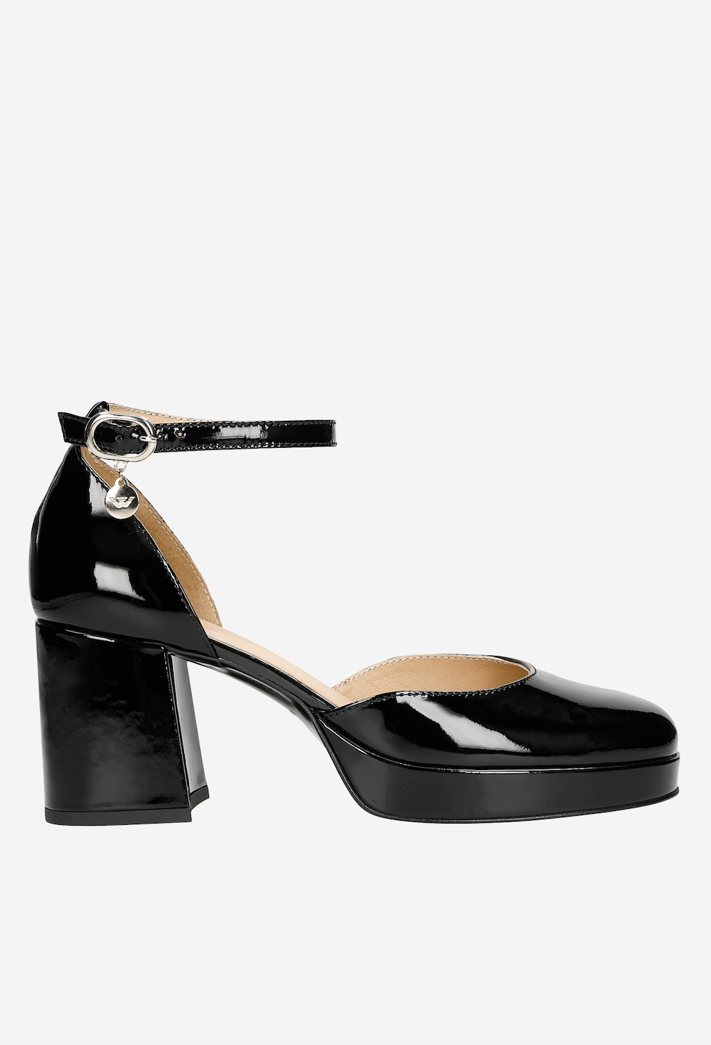 Svieži vánok do outfitu s čiernymi lodičkami s remienkom 35084-31 Widok 2