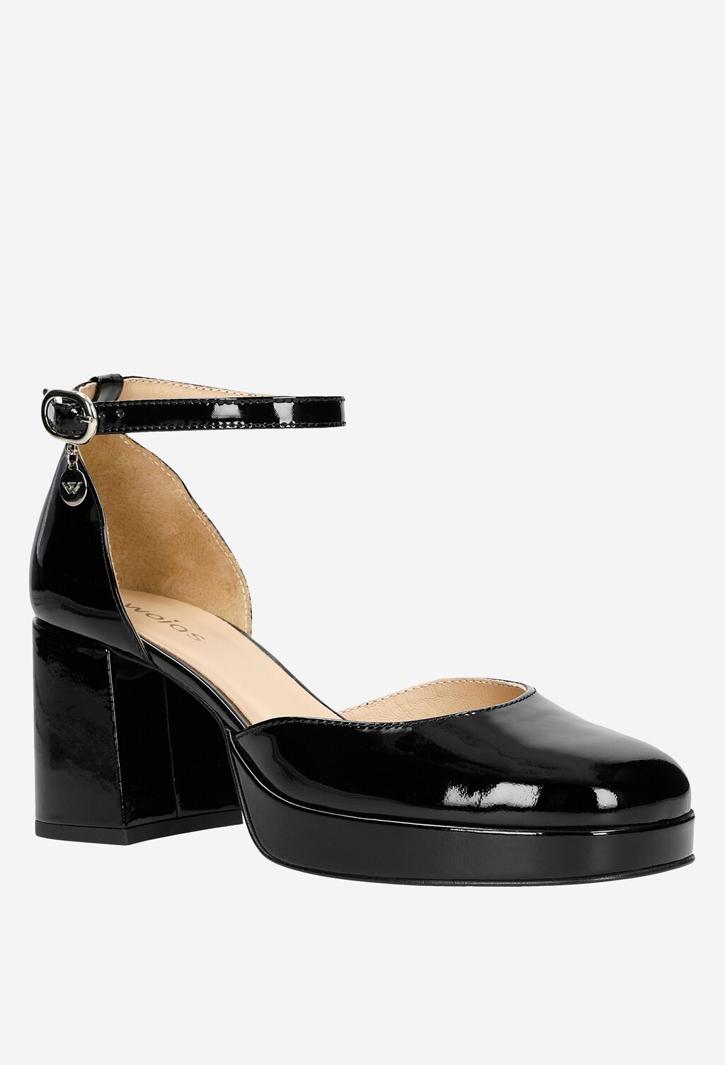 Svieži vánok do outfitu s čiernymi lodičkami s remienkom 35084-31 Widok 3