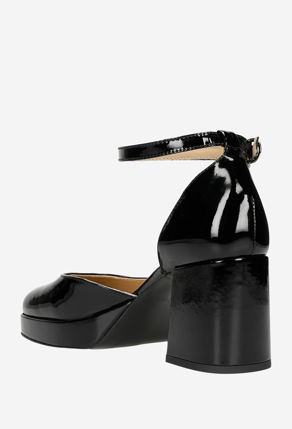 Svieži vánok do outfitu s čiernymi lodičkami s remienkom 35084-31 Widok 4