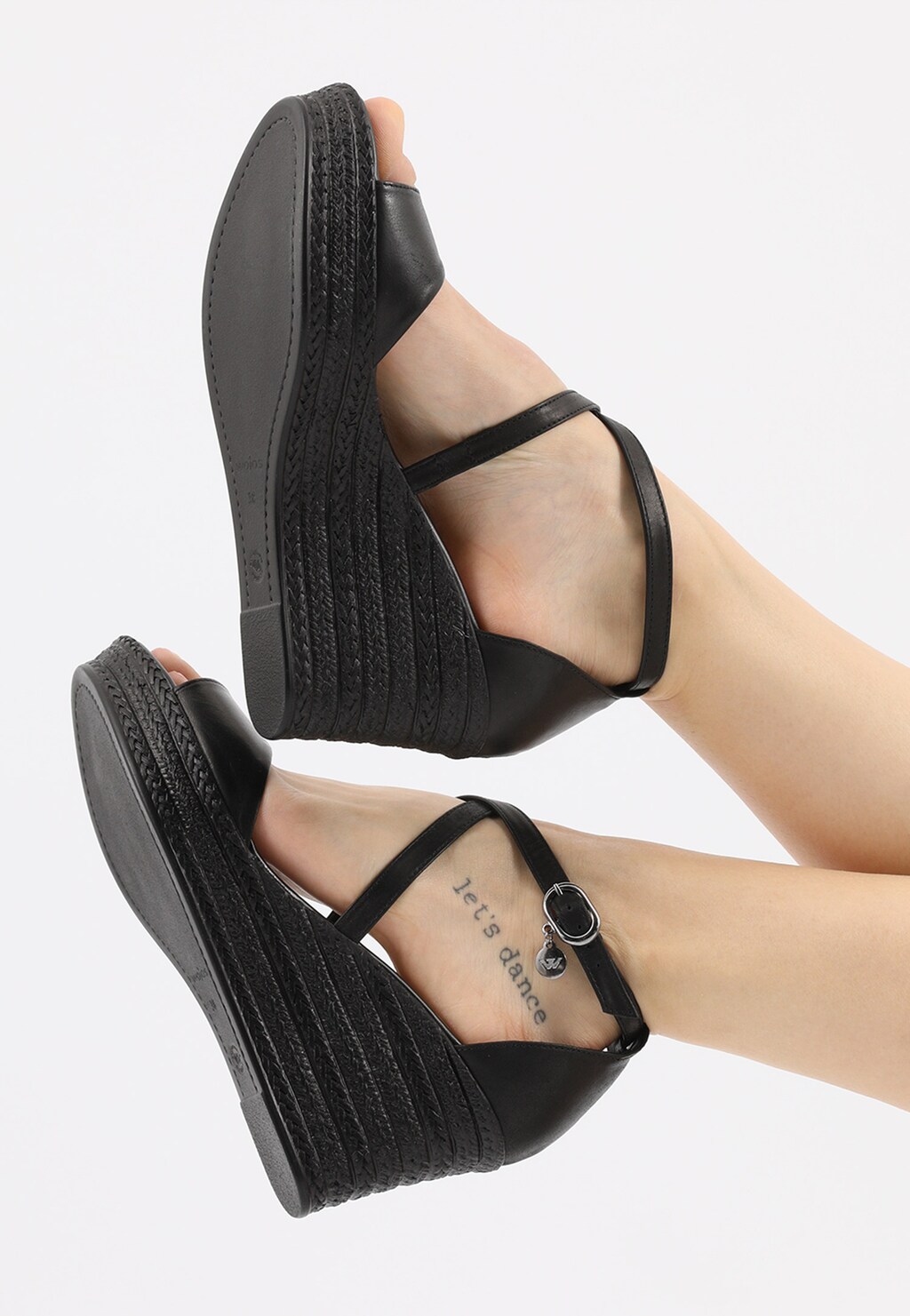 Čierne letné sandále dámske pre pocit zmyselnosti 76085-51 Widok 7