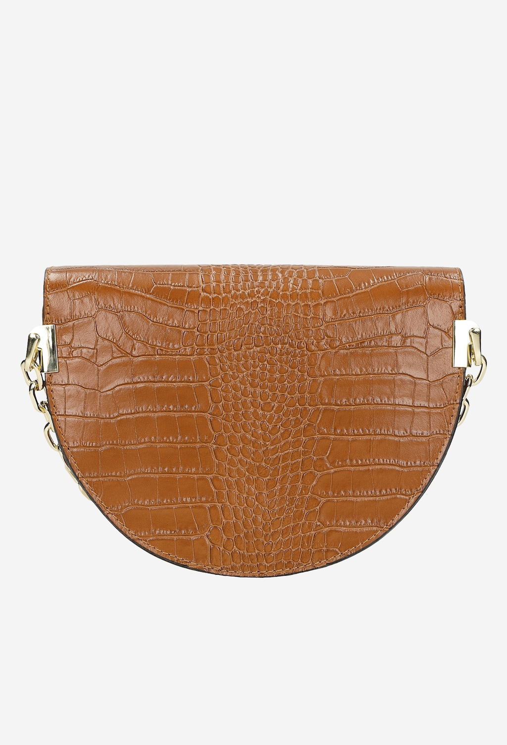 Jasnobrązowa skórzana torebka damska na łańcuszku 80206-53 Widok 3