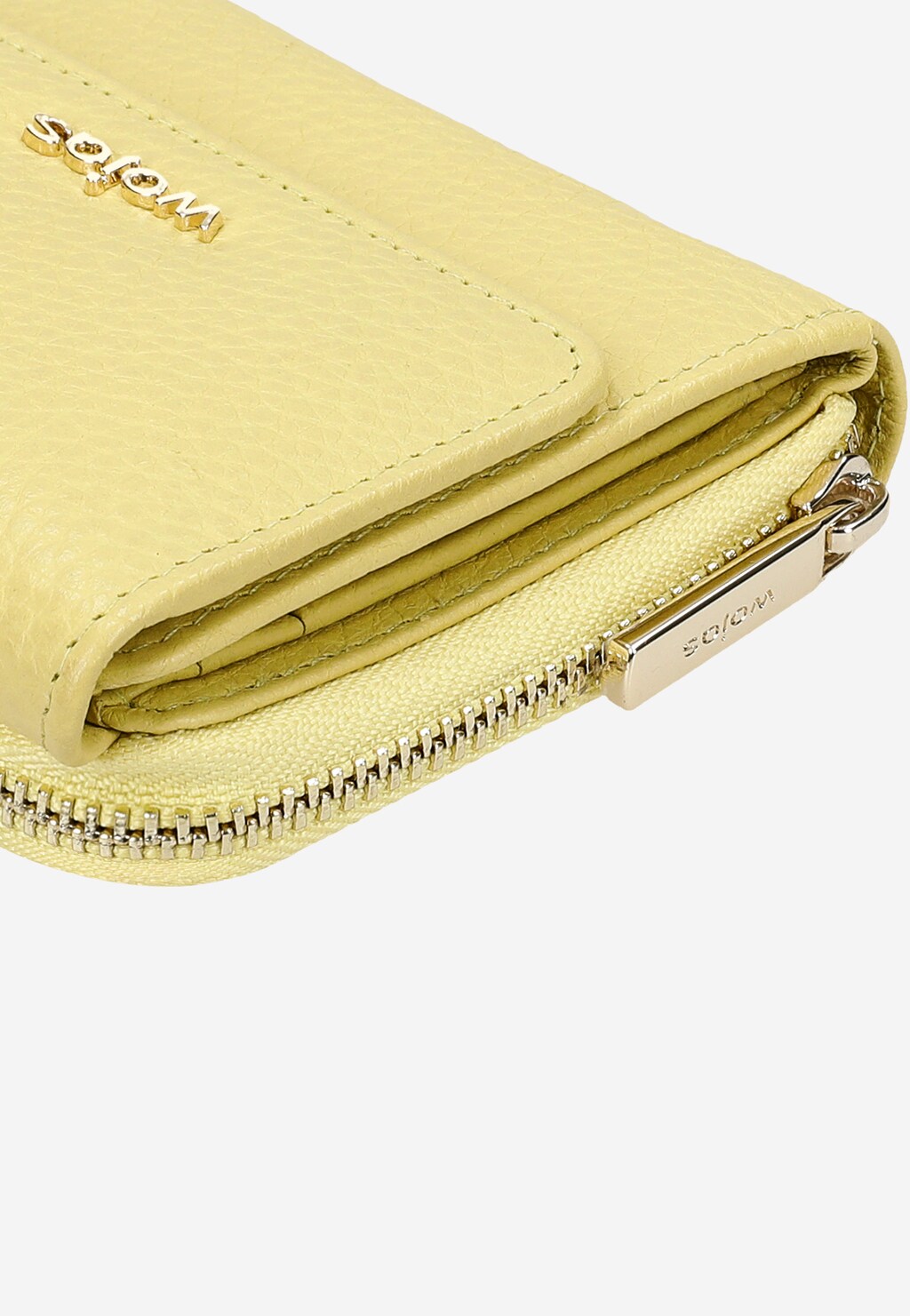 Elegantní světle žlutá kožená peněženka dámská 91034-58 Widok 7