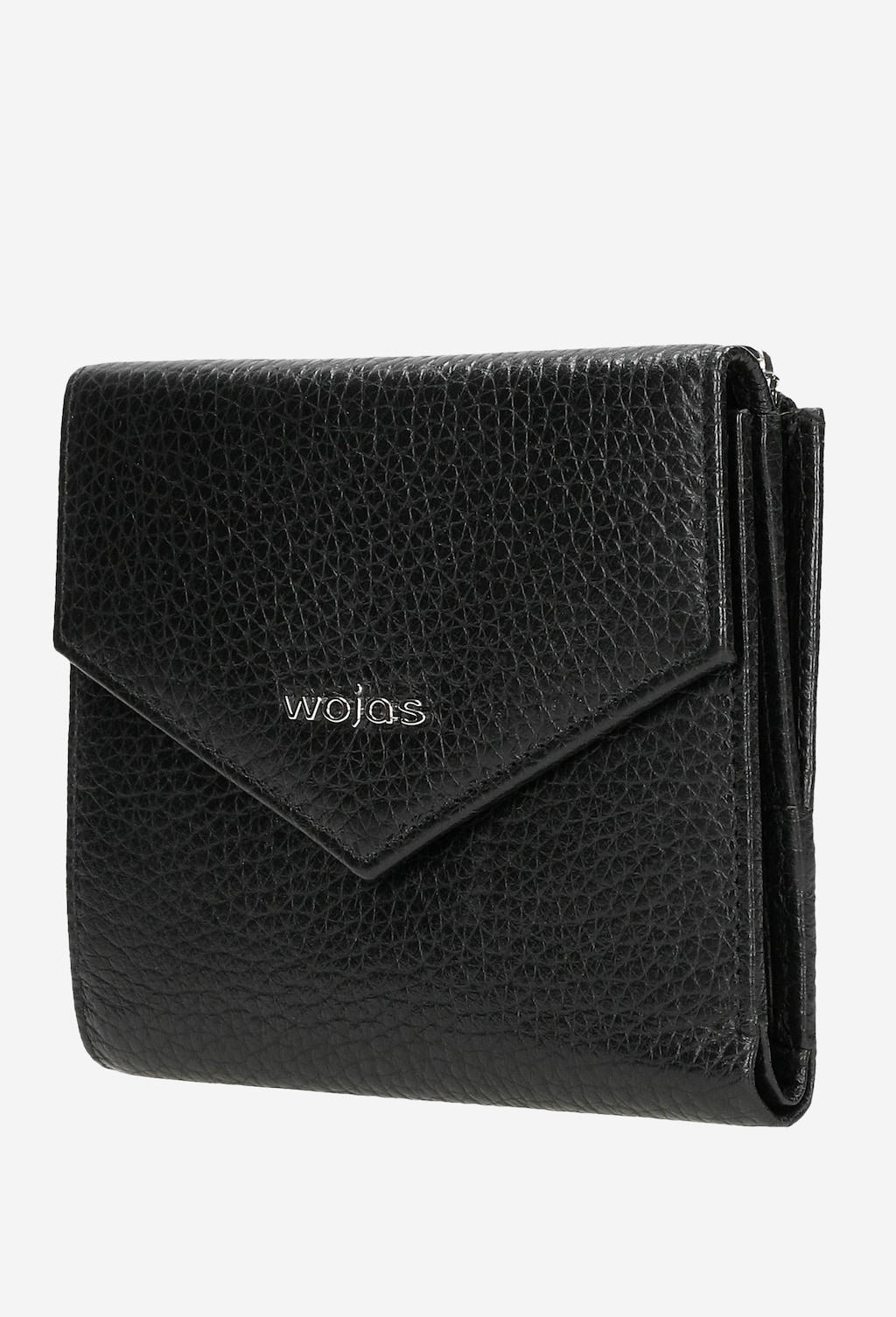 Malá a praktická čierna dámska peňaženka z lícovej kože 91017-51 Widok 3