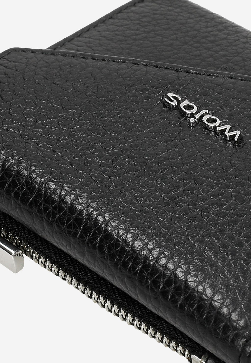 Malá a praktická čierna dámska peňaženka z lícovej kože 91017-51 Widok 6