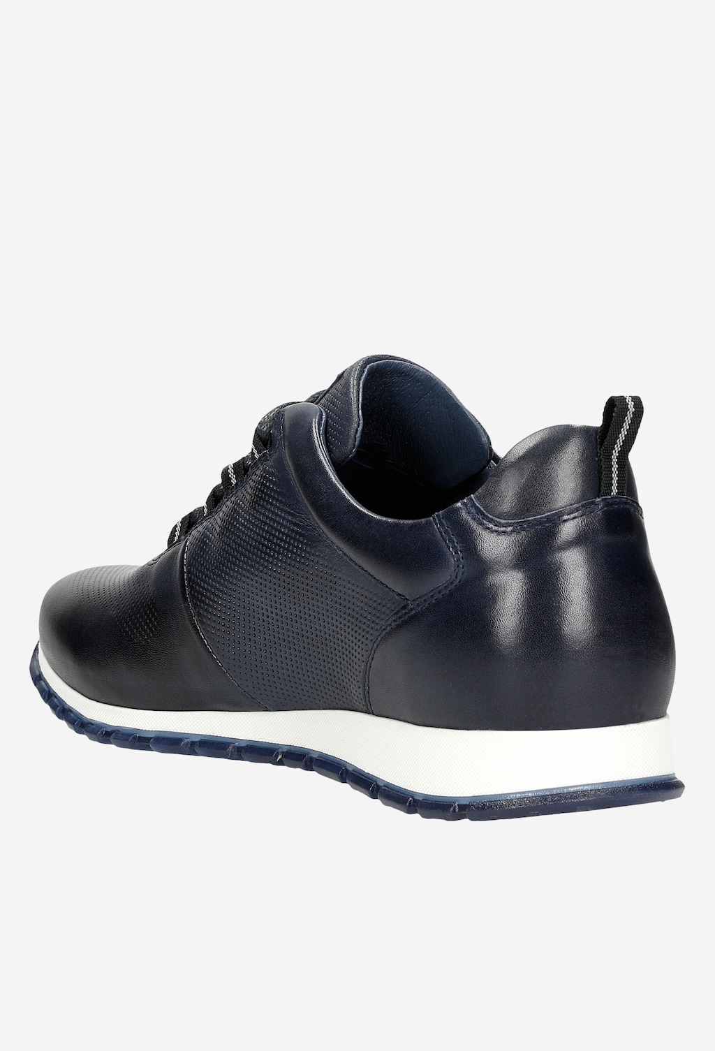 Tmavomodré pánske tenisky s ozdobným reliéfom 10039-56 Widok 4