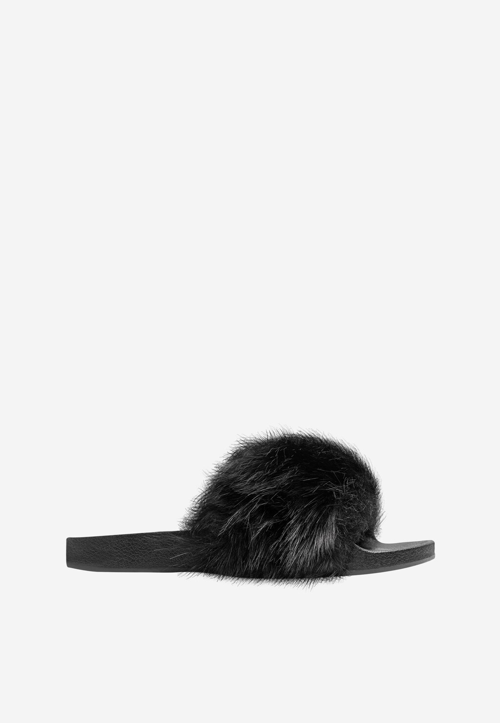 WJS czarne puchate klapki damskie  WJS71008-11 Widok 1