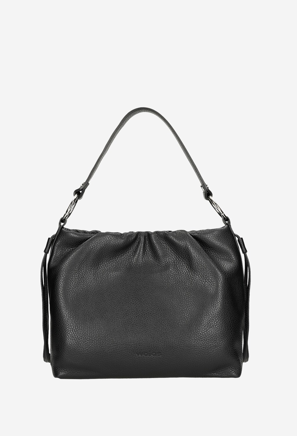 Czarna duża torebka damska ze skóry licowej 80173-51 Widok 1