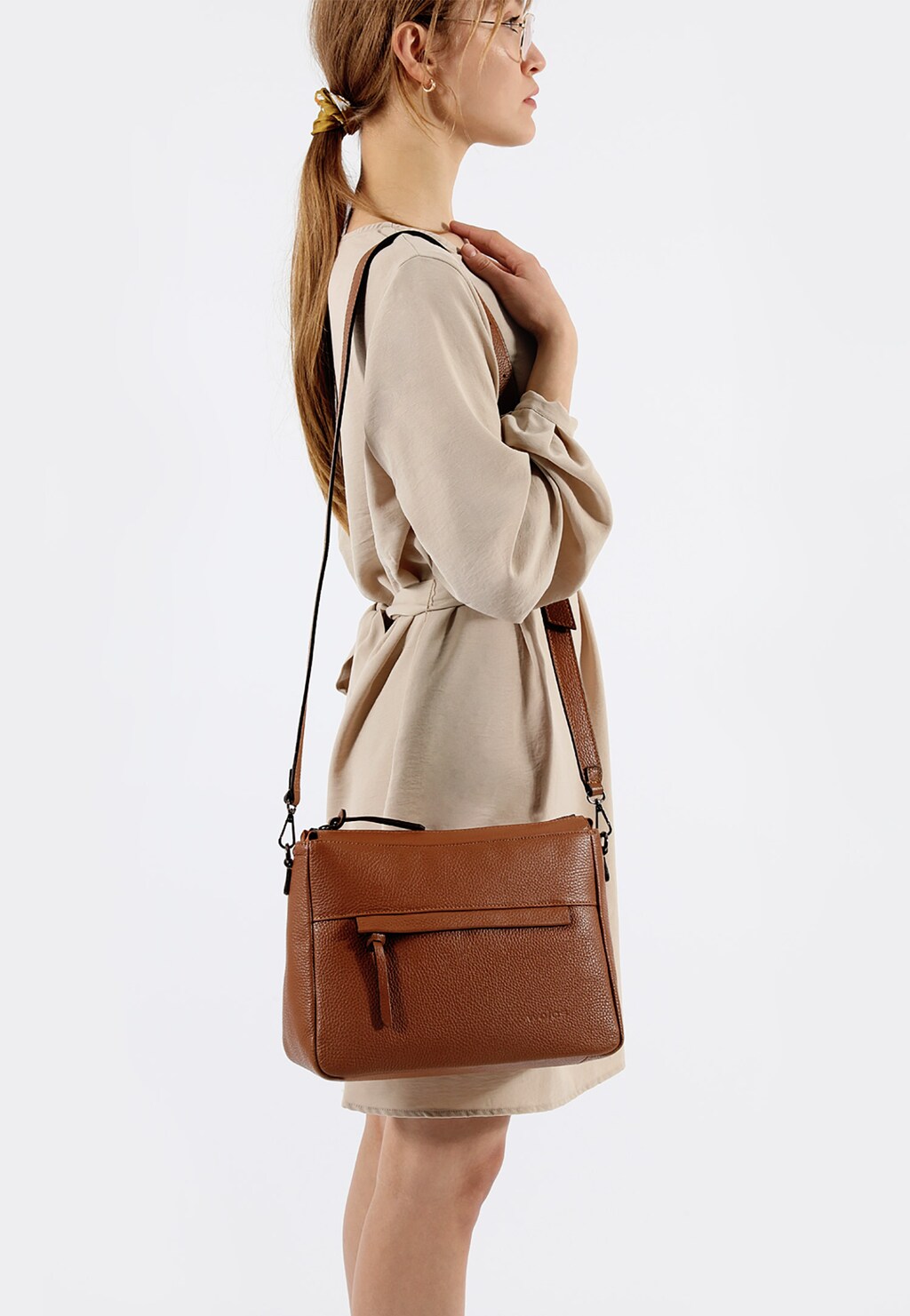 Jasnobrązowa torebka damska crossbody 80108-53 Widok 8