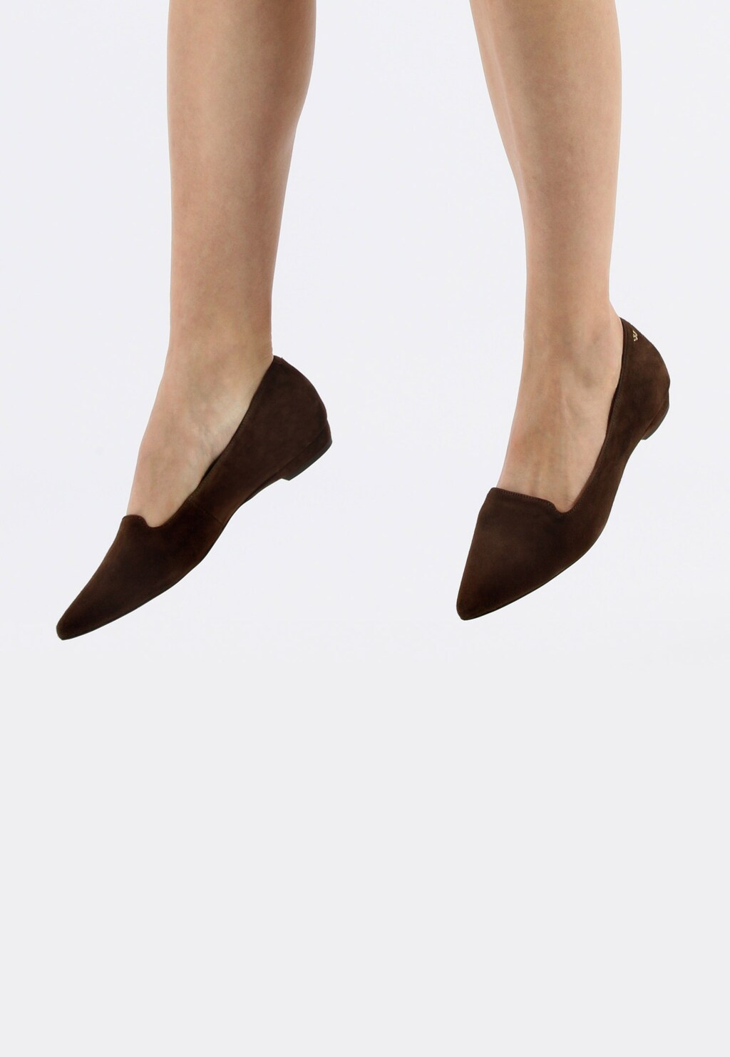 Brązowe lordsy damskie z noskiem do szpica 45005-62 Widok 7