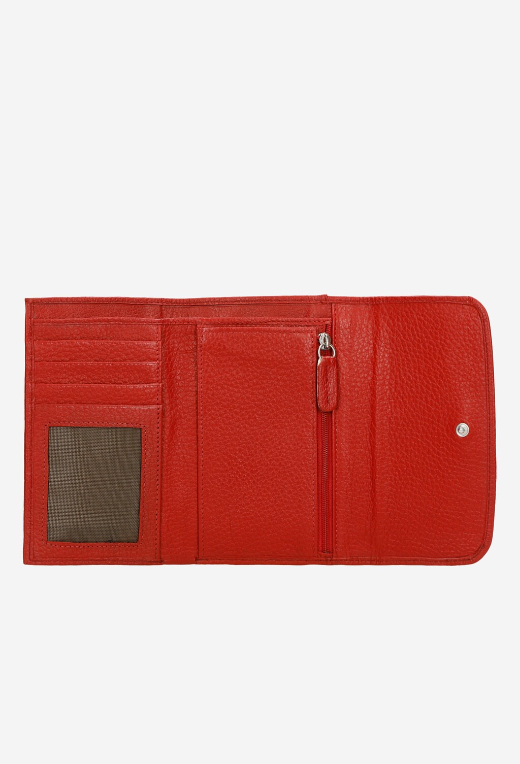 Czerowny portfel damski z gładkiej skóry licowej 91018-55 Widok 4