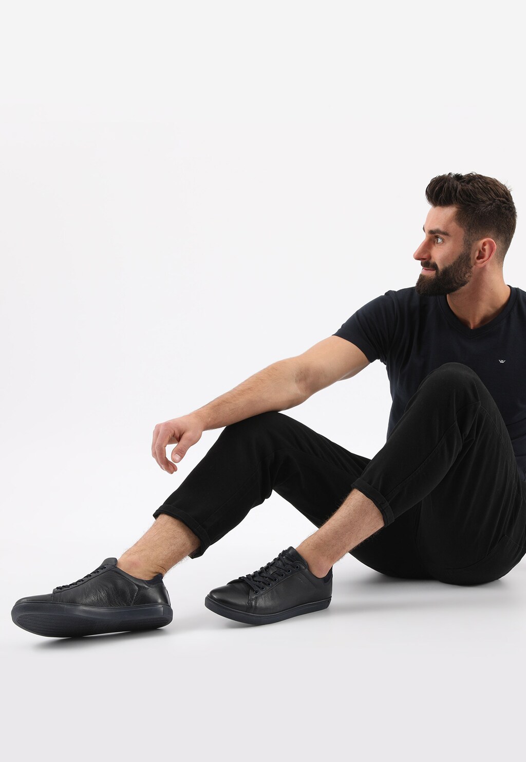 Tmavomodré pánske tenisky na každú príležitosť 9060-76 Widok 1