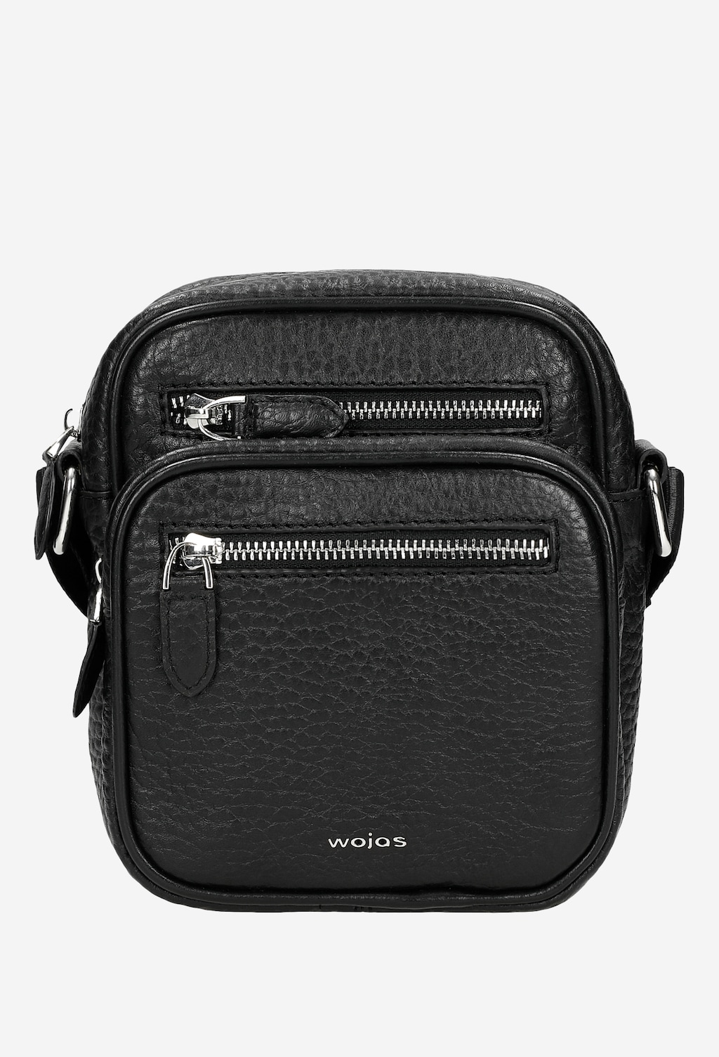 Czarna skórzana torba listonoszka męska ze skóry naturalnej 80148-51 Widok 2