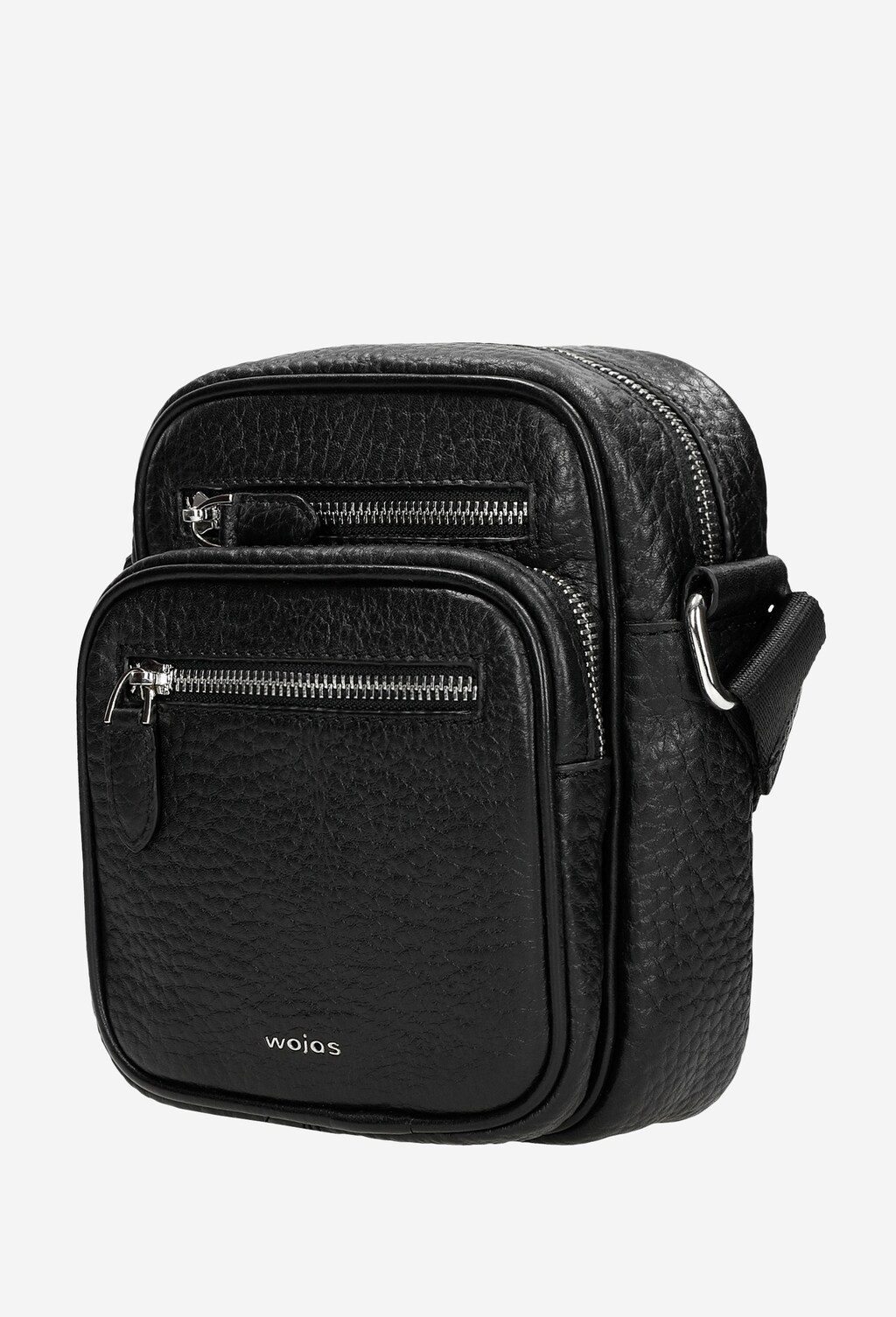 Czarna skórzana torba listonoszka męska ze skóry naturalnej 80148-51 Widok 3