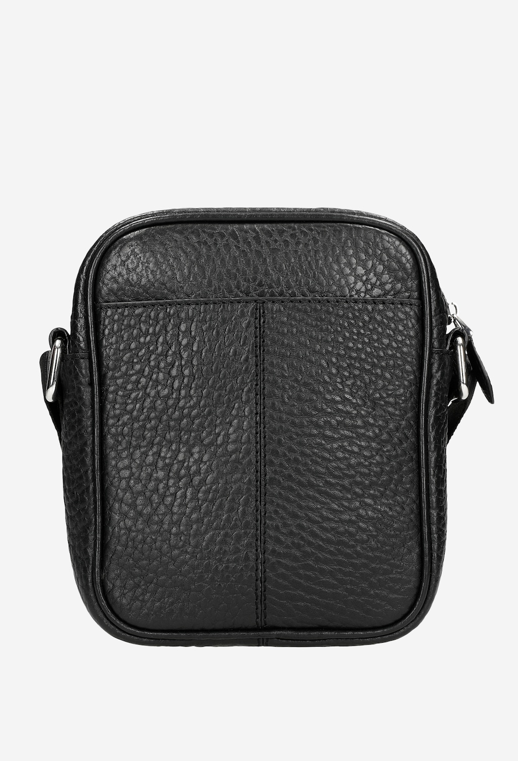 Czarna skórzana torba listonoszka męska ze skóry naturalnej 80148-51 Widok 4