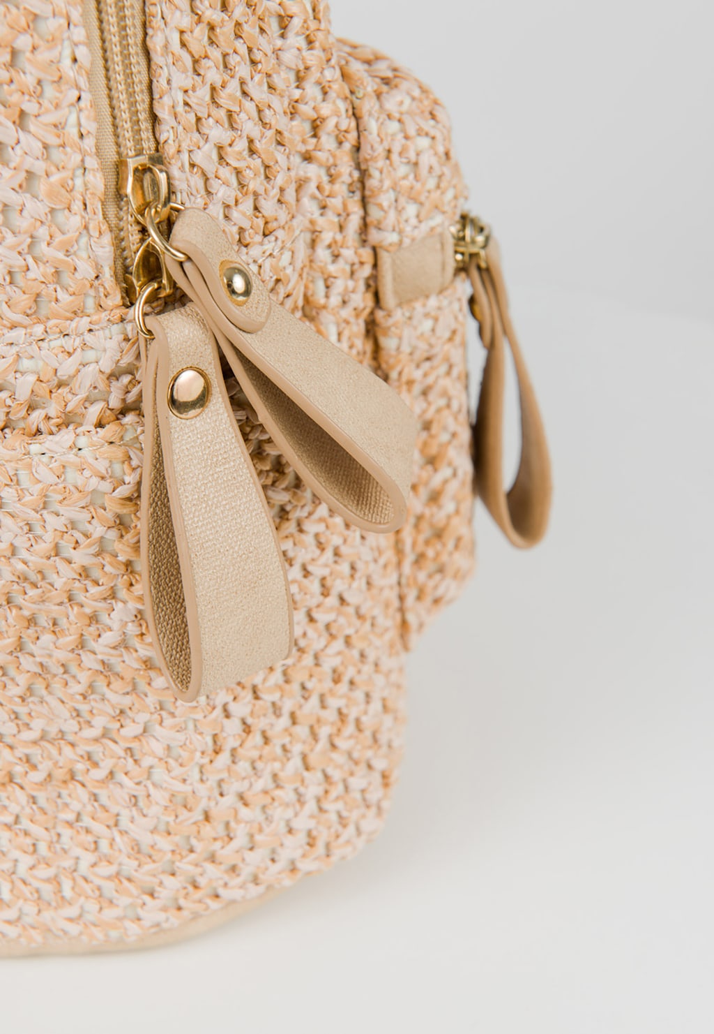 WJS beżowy plecak z plecionki WJS90004-44 Widok 3