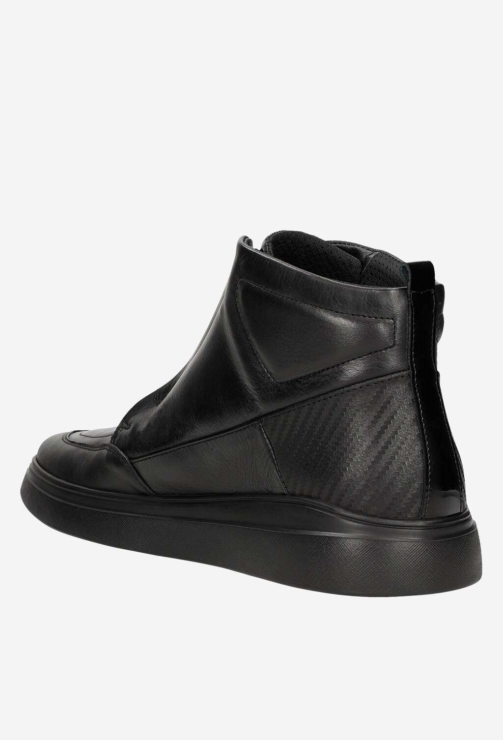 Czarne skórzane designerskie botki męskie  20008-71 Widok 4