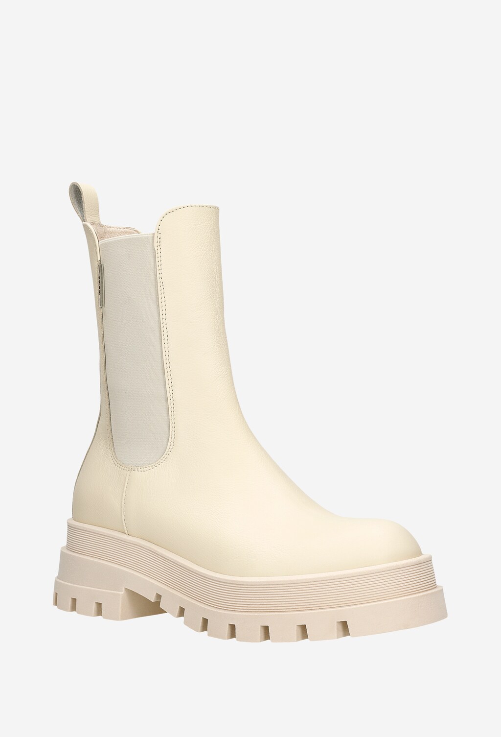 Výrazná kotníková dámská obuv v béžovém provedení 55132-54 Widok 3