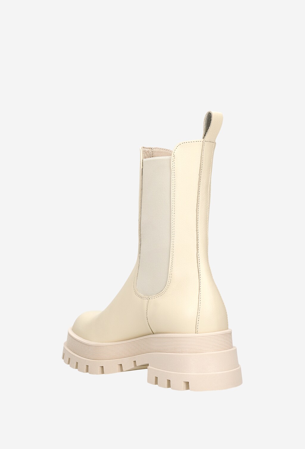 Výrazná kotníková dámská obuv v béžovém provedení 55132-54 Widok 4