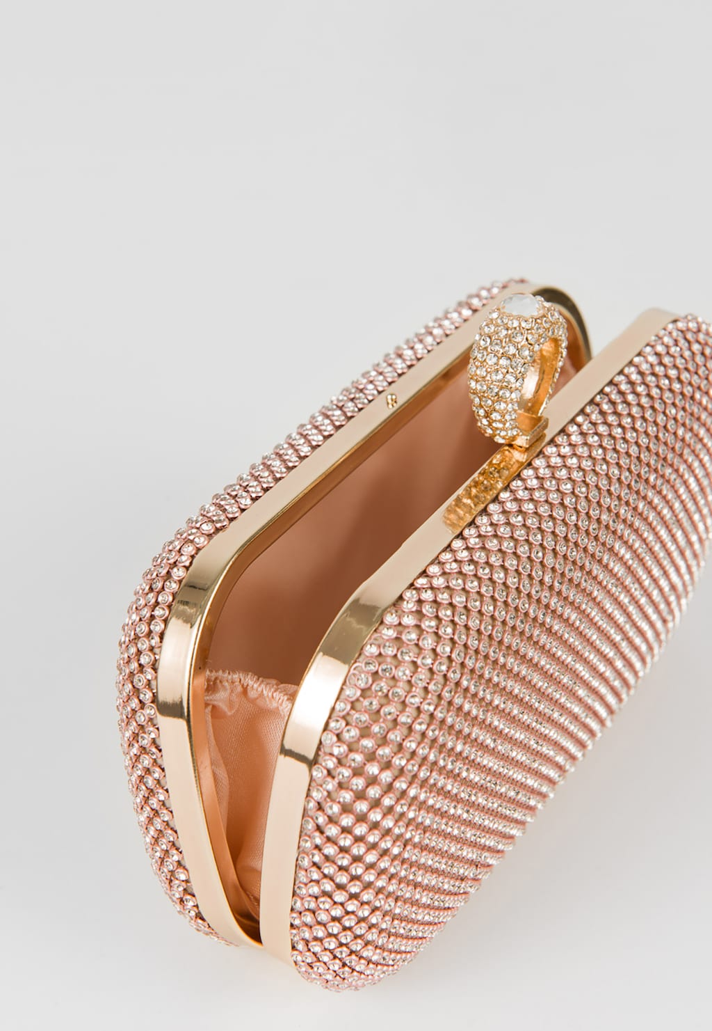 WJS torebka wieczorowa rose gold z uchwytem pierścionkiem WJS76059-15 Widok 3