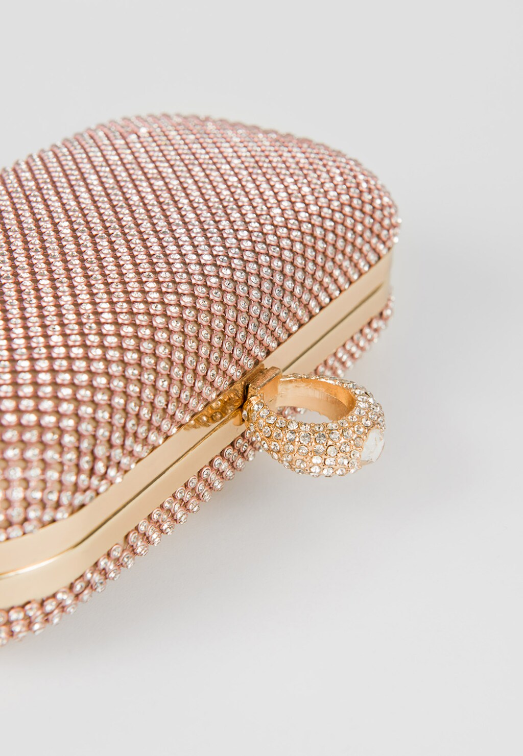 WJS torebka wieczorowa rose gold z uchwytem pierścionkiem WJS76059-15 Widok 4