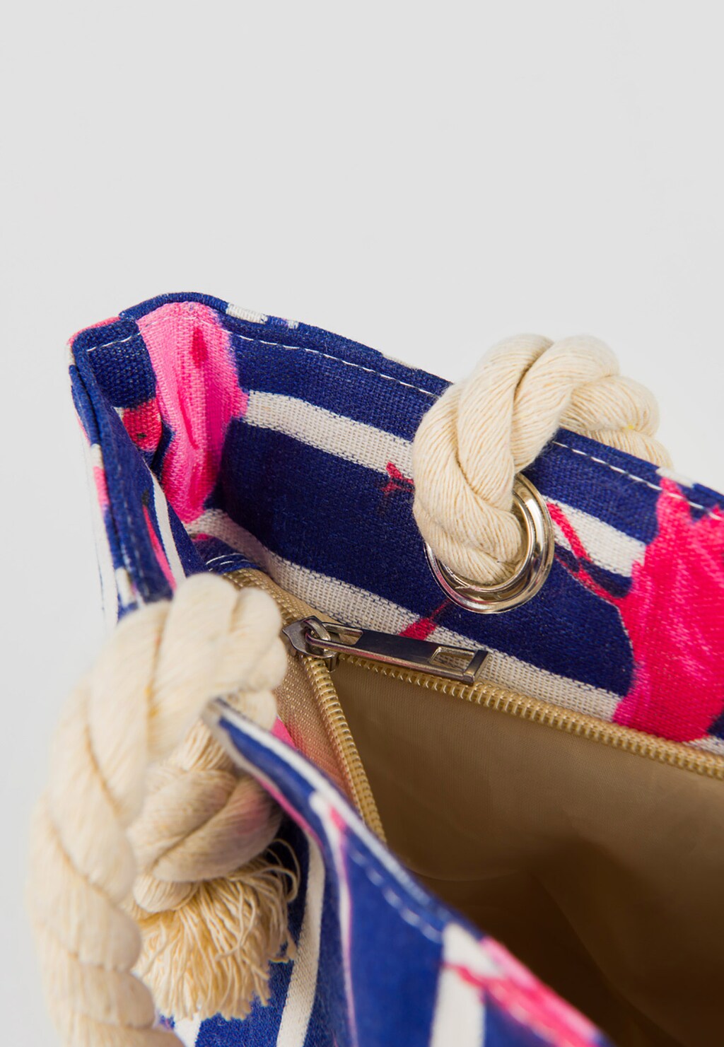 WJS mała bawełniana torebka damska z motywem flamingów WJS76067-15 Widok 4