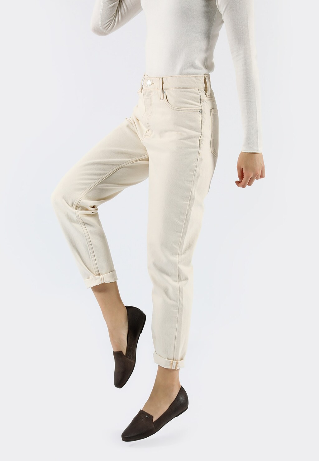 Elegantné poltopánky dámske topánky hnedej farby	 45003-62 Widok 7